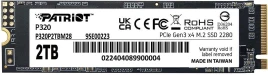 Твердотельный накопитель Patriot PCIe 3.0 x4 2TB P320P2TBM28 P320 M.2...