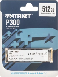 Твердотельный накопитель Patriot PCIe 3.0 x4 512GB P300P512GM28 P300 M.2...