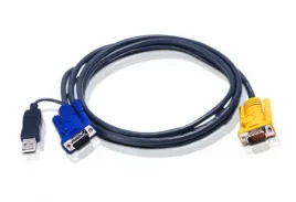 Шнур, мон., клав.+мышь USB, SPHD15=>HD DB15+USB A-Тип, Male-2xMale,  8