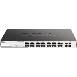 Коммутатор/ DGS-1210-28MP/F4A Smart L2 Switch 24х1000Base-T PoE, 4хCom