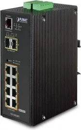 коммутатор/ PLANET IP30 L2+ SNMP Manageable 8-Port Gigabit POE(Af) Swi