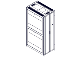 Шкаф Systeme Electric, серия Uniprom, 48U-750/1200, боковые панели 4шт