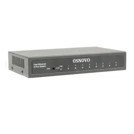 Коммутатор/ OSNOVO Неуправляемый коммутатор Fast Ethernet на 8 RJ45 по