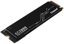 Твердотельный накопитель/ Kingston SSD KC3000, 4096GB, M.2(22x80mm), NVMe, PCIe 4.0 x4, 3D TLC, R/W 7000/7000MB/s, IOPs 1 000 000/1 000 000, DRAM buffer 4096MB, TBW 3200, DWPD 0.71, with Heat Spreader (60 мес)