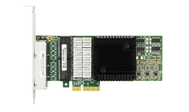 Сетевая карта/ PCIe x4 1G 4-port RJ-45 Cooper Bypass Adapter...