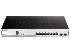 Коммутатор/ Управляемый L2 PoE-коммутатор, 8x1000Base-T PoE, 2x1000Bas