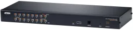 Переключатель KVM,  1 local user PS2+VGA+1 IP user => 16 cpu (PS2/USB/
