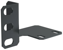 ITK Кронштейн 19"" для крепл. выкл. ВПК перф. дверь черный