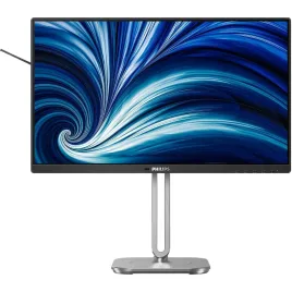 Монитор Philips 24B2N4200 23.8'', 1920x1080, IPS, 120hz, 50M:1, 300cd, 4ms, VGA, HDMI 1.4, DP 1.2, 4xUSB 3.2, Speakers, H. adj 150mm, pivot, VESA, 3Y, Black/ Philips 24B2N4200 23.8'', 1920x1080, IPS, 120hz, 50M:1, 300cd, 4ms, VGA, HDMI