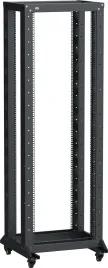 ITK LINEA F Стойка 2-рамная на рол. 42U 600х600мм черная
