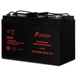 Батарея POWERMAN Battery CA121000, напряжение 12В, емкость 100Ач, макс. ток...