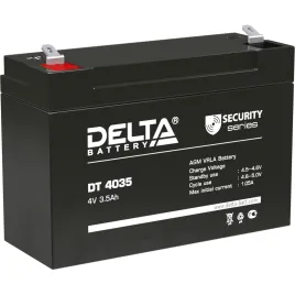Батарея DELTA серия DT, DT 4035, напряжение 4В, емкость 3.5Ач (разряд