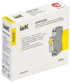 Выкл. авт. диф. тока АВДТ32МL С20 10мА KARAT IEK