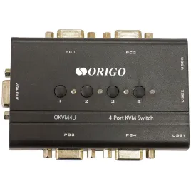 Коммутатор/ 4-портовый KVM-переключатель с портами VGA и USB
