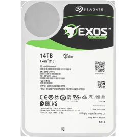 Жесткий диск/ HDD Seagate SATA 14Tb  Exos X18  7200 256Mb  1 year warr