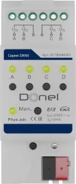 Donel KNX Бинарный вход 4-канальный Вход 0-265 В AC/DC, макс. 2 мА, 0-