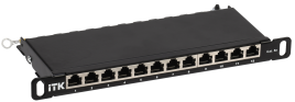 ITK 0,5U патч-панель кат.5E STP 12 портов 10" Dual IDC