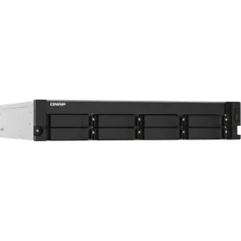 Сетевое хранилище без дисков/ SMB QNAP TS-832PXU-RP-4G 8-Bay 2U rackmount NAS, AL324 quad-core 1.7 GHz,, 1x4GB DDR4 RAM (max 1x16GB), SATA 6Gb/s, 2x 10GbE SFP+ LAN, 2x 2.5 GbE LAN, 2xPSU. W/o RAIL-B02