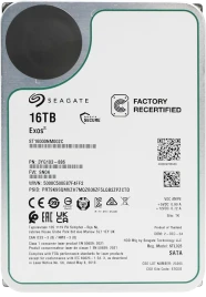 Жесткий диск/ HDD Seagate SATA 16Tb Exos 6Gb/s 7200 512Mb OFFICIAL REC