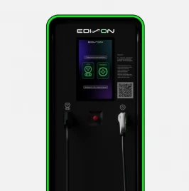 Двухпортовая зарядная станция EDISON TWIN 22 кВт