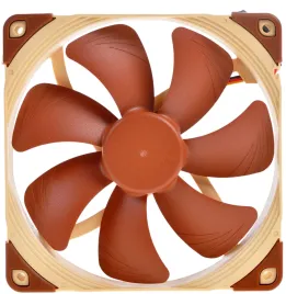 Кулер для корпуса/ Case Cooler Noctua NF-A14 FLX (140x140x25mm, 3-pin, 67.98FM, 19.2dBA, 1200RPM, Beige/Brown)