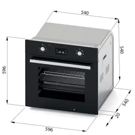 Встраиваемый духовой шкаф Evelux EO 640 PB