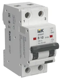 ARMAT АВДТ B10N 2P B10 30мА тип AC IEK