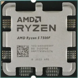 Процессор/ CPU AM5 AMD Ryzen 5 7500F (6C/12T, 3.7/5 GHz, 32MB, 65W) OEM