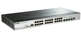 Сетевой коммутатор/ Gigabit Stackable SmartPro Switch with 24 10/100/1000Base-T PoE ports, 2 Gigabit SFP, 2 10G SFP+  ports
