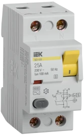 УЗО ВД1-63S 2Р 25А 100мА IEK