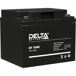 Батарея DELTA серия DT, DT 1240, напряжение 12В, емкость 40Ач (разряд
