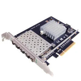 Сетевая карта/ 10G Quad Port SFP+ PCIe Ethernet Adapter with Intel XL7