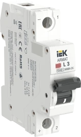 ARMAT Авт. выкл. M06N-DC 1P L 3А IEK