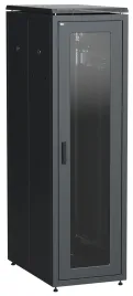 ITK LINEA N 38U 800х1000мм стекл. пер. дв. задн. метал. чер.