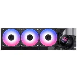 Система жидкостного охлаждения/ Water Cooling System MSI MPG CORELIQUID P13 360 (300W, 360mm, LED, Black, ARGB/ Fans: 3x120mm, 64.89CFM, 2050RPM/ Pump 20dBA, 3400RPM, Rad thickness 27mm/ S: 1851, 1700, AM5, AM4)