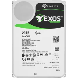 Жесткий диск/ HDD Seagate SATA3 20Tb Exos X20 7200 256Mb OFFICIAL RECERTIFIED 1 year warranty