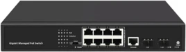 Коммутатор/ 8-Port Layer 2 Managed Gigabit Switch with 2 Gigabit...