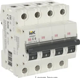 ARMAT Авт. выкл. M10N 4P C 6А IEK