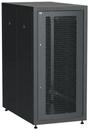 ITK LINEA E 24U 600х1000мм перф. пер. дв. задн. метал. чер.