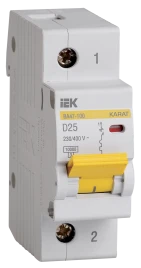 KARAT Авт. выкл. ВА47-100 1P D 25А 10кА IEK
