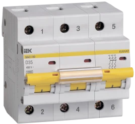 KARAT Авт. выкл. ВА47-100 3P D 35А 10кА IEK