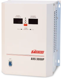 Стабилизатор POWERMAN AVS 3000P, ступенчатый регулятор, цифровые индик