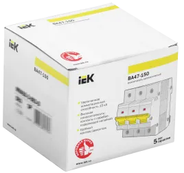 KARAT Авт. выкл. ВА47-150 3P D 100А 15кА IEK