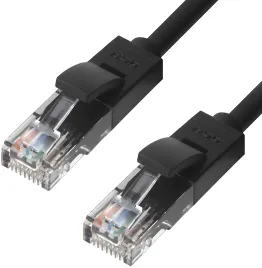 Greenconnect RJ45(m) - RJ45(m) Cat. 5e U/UTP PVC 20м чёрный