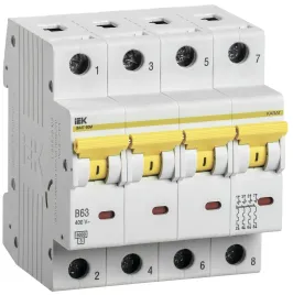 KARAT Авт. выкл. ВА47-60M 4P B 63А 6кА IEK