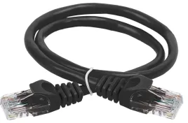 ITK RJ45(m) - RJ45(m) Cat. 5e U/UTP PVC 3м чёрный