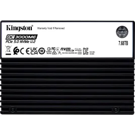 Твердотельный накопитель/ Kingston SSD DC3000ME 7680GB, U.2(2.5" 15mm), NVMe, PCIe Gen 5x4, 3D TLC, R/W 14000/10000MB/s, IOPs 2 800 000/500 000, TBW 14016, DWPD 1 (12 мес)