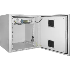 ITK Шкаф уличный 19" 15U 650x600, IP55 металл дверь, серый