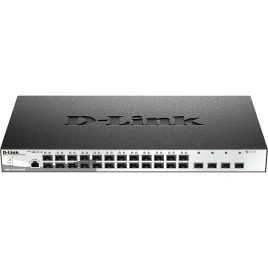 Коммутатор/ DGS-1210-28XS/ME/B2A Managed L2 Metro Ethernet Switch 24x1000Base-X SFP, 4x10GBase-X...