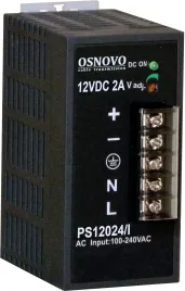 Блок питания/ OSNOVO Промышленный блок питания. DC12V, 2A (24W). Диапазон входных напряжений: AC195-265V